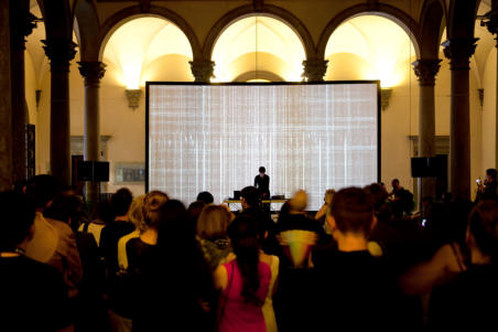 AMELIE DUCHOW  | TONSTICH  live performance | IFFTI | Palazzo Strozzi | Firenze | Italy | video Marco Monfardini | photo Rachele Salvioli