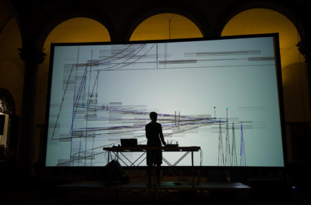 AMELIE DUCHOW  | TONSTICH  live performance | IFFTI | Palazzo Strozzi | Firenze | Italy | video Marco Monfardini | photo Rachele Salvioli