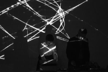 MARCO MONFARDINI - AMELIE DUCHOW - SCHNITT - Memory Code live performance at Centro Arte Contemporanea Luigi Pecci | photo | Patrizio Buralli