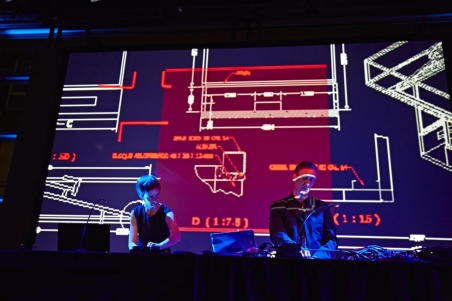 MARCO MONFARDINI - AMELIE DUCHOW - SCHNITT - Memory Code live performance at EPHIL Festival - Hamburg | photo | Krber Stiftung / Claudia Hhne