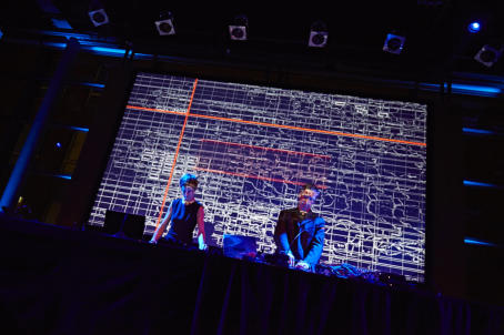 MARCO MONFARDINI - AMELIE DUCHOW - SCHNITT - Memory Code live performance at EPHIL Festival - Hamburg | photo | Krber Stiftung / Claudia Hhne