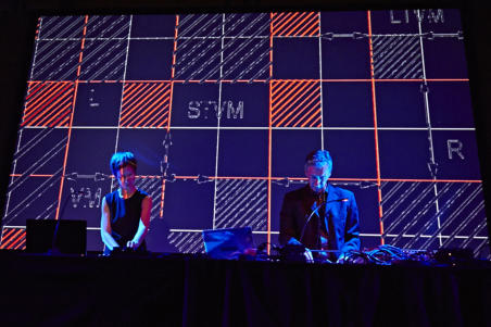 MARCO MONFARDINI - AMELIE DUCHOW - SCHNITT - Memory Code live performance at EPHIL Festival - Hamburg | photo | Krber Stiftung / Claudia Hhne